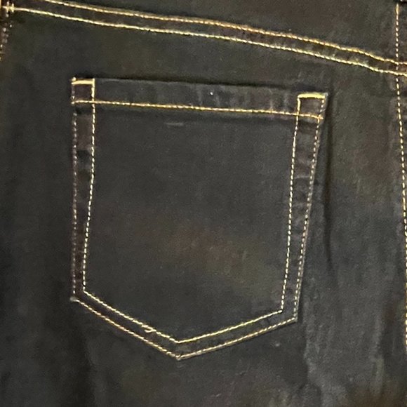 Gloria Vanderbilt Amanda DARK BLUE WASH SLIMMING JEANS SIZE 14P NWOT - Picture 5 of 8